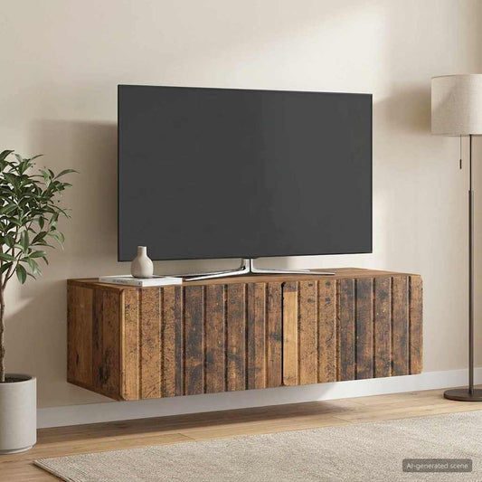 Mobile Porta TV da Muro 98 x 41 x 30 cm Legno antico