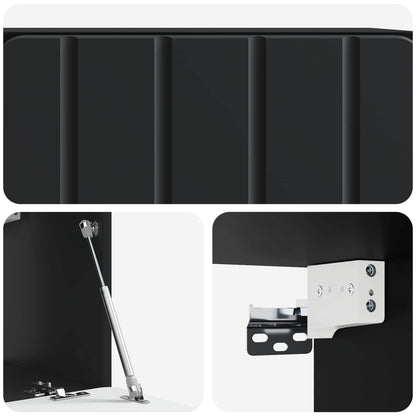 Mobile Porta TV da Muro Nero 59,5 x 31 x 30 cm | homemem39
