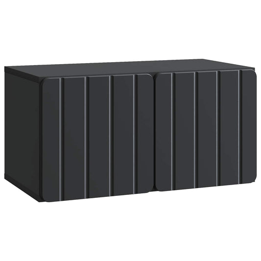 Mobile Porta TV da Muro Nero 59,5 x 31 x 30 cm | homemem39