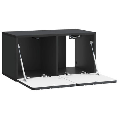 Mobile Porta TV da Muro Nero 59,5 x 31 x 30 cm | homemem39