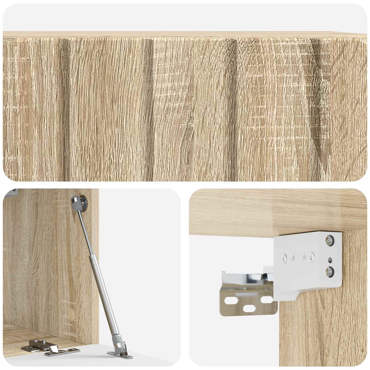 Mobile Porta TV da Muro Rovere Sonoma 59,5 x 31 x 30 cm