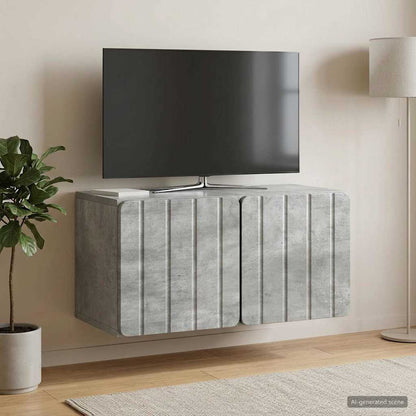 Mobile Porta TV da Muro 59,5 x 31 x 30 cm Grigio Cemento