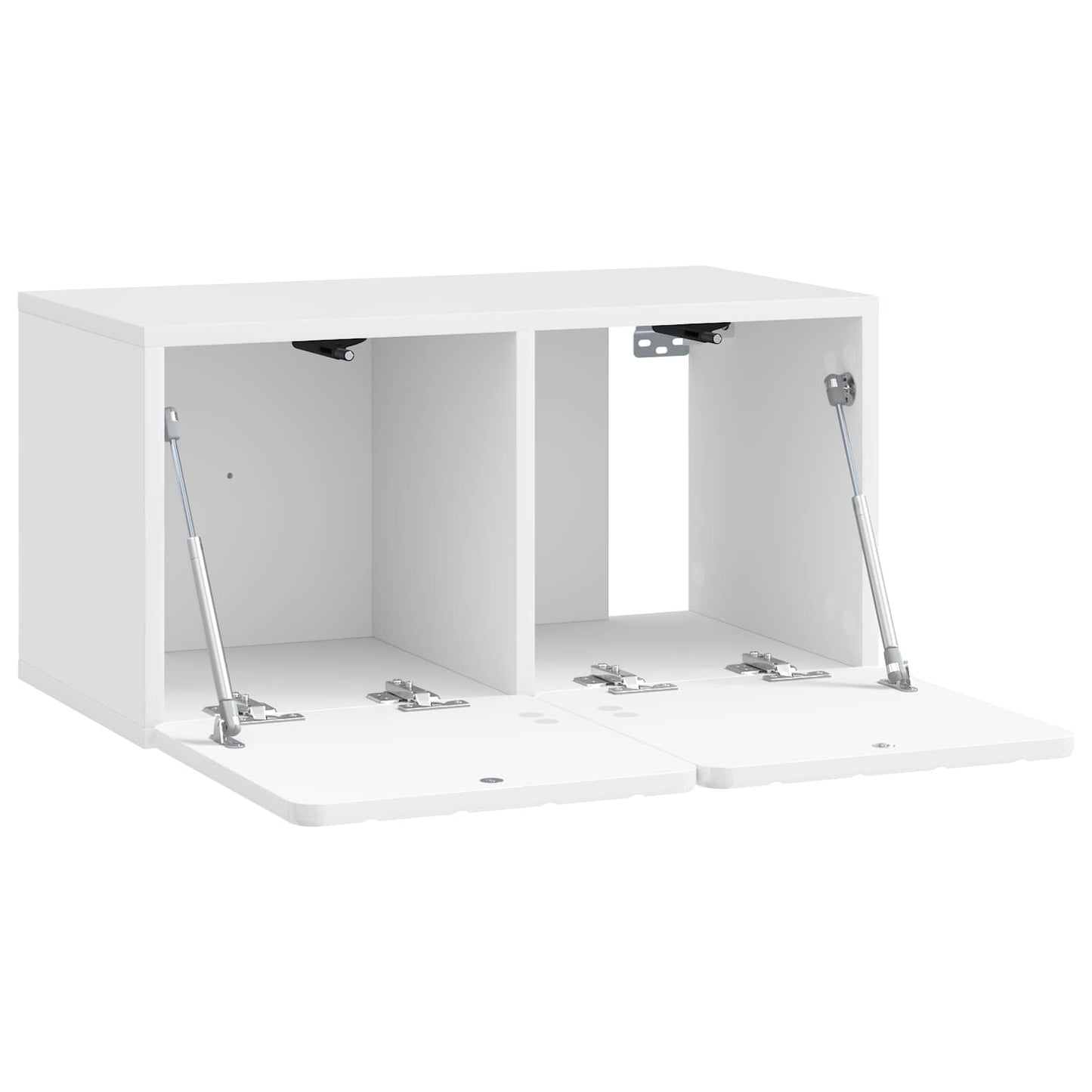 Mobile Porta TV da Muro Bianco Lucido 59,5 x 31 x 30 cm