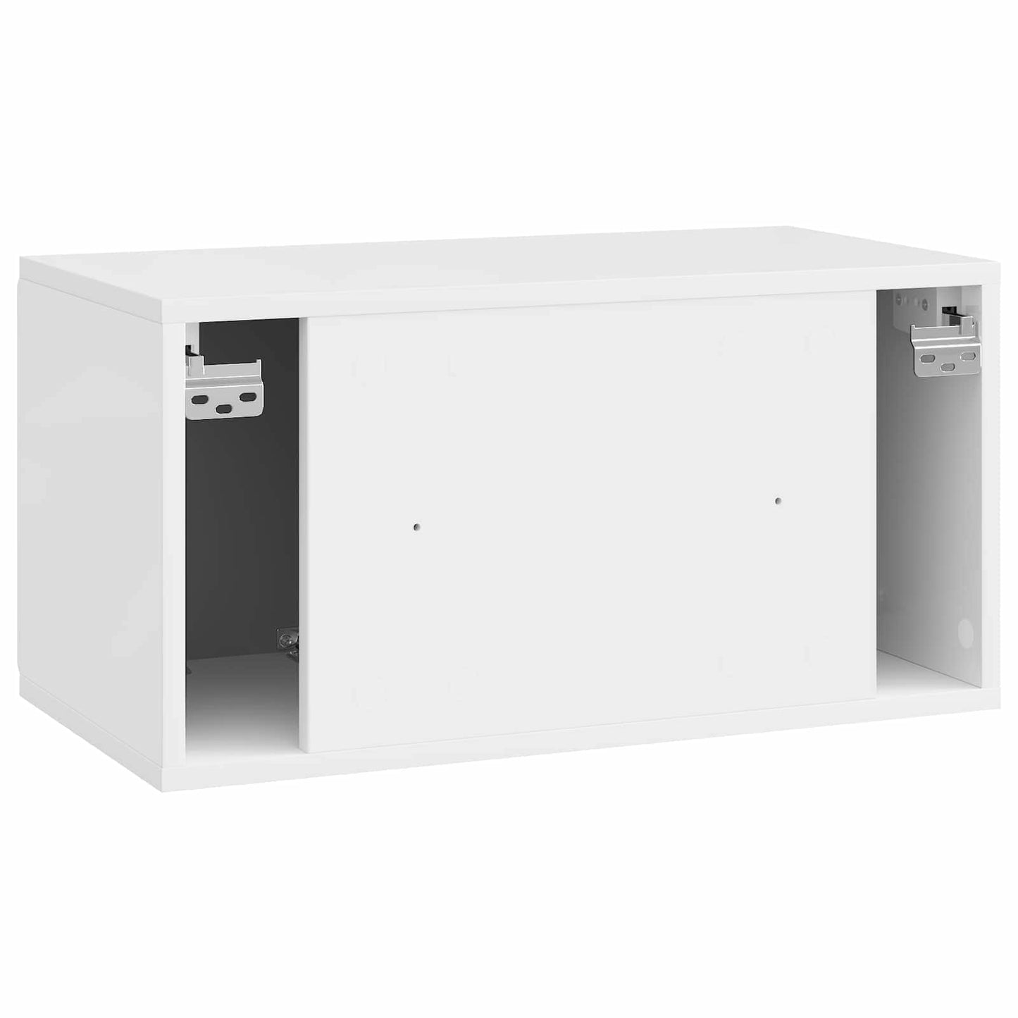 Mobile Porta TV da Muro Bianco Lucido 59,5 x 31 x 30 cm | homemem39