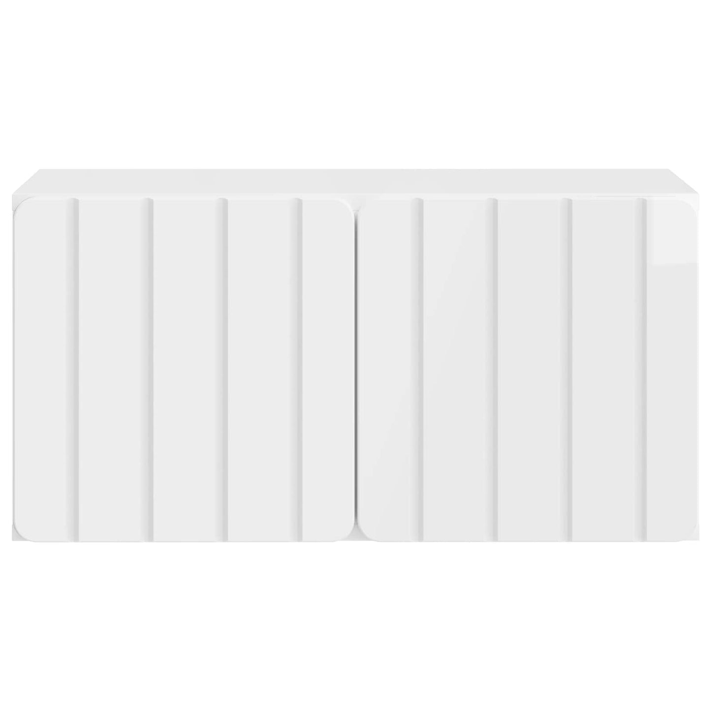 Mobile Porta TV da Muro 59,5 x 31 x 30 cm Bianco Lucido