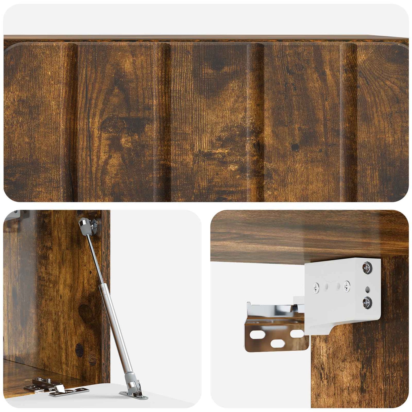 Mobile Porta TV da Muro Rovere Fumo 59,5 x 31 x 30 cm | homemem39
