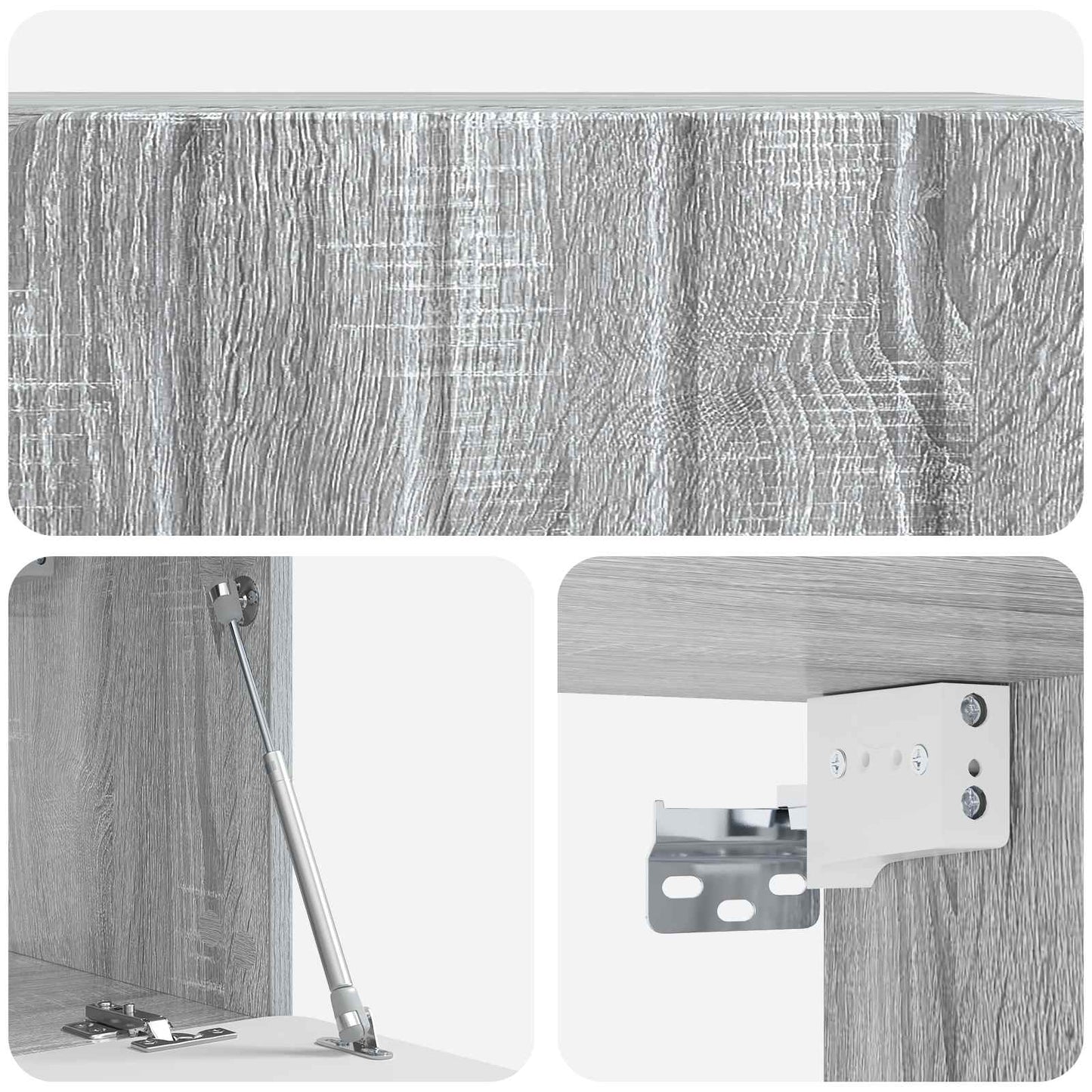 Mobile Porta TV da Muro Grigio Sonoma 59,5 x 31 x 30 cm | homemem39