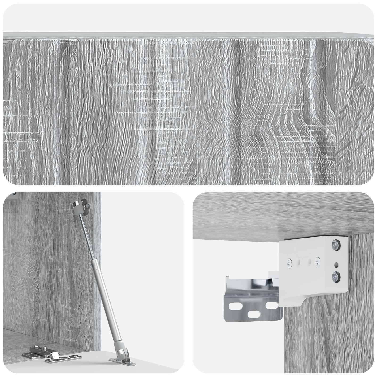Mobile Porta TV da Muro Grigio Sonoma 59,5 x 31 x 30 cm | homemem39