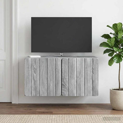 Mobile Porta TV da Muro 59,5 x 31 x 30 cm Sonoma grigio