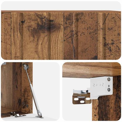 Mobile Porta TV da Muro Legno antico 59,5 x 31 x 30 cm | homemem39