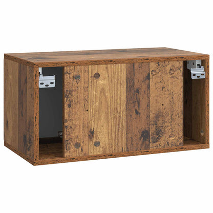 Mobile Porta TV da Muro 59,5 x 31 x 30 cm Legno antico