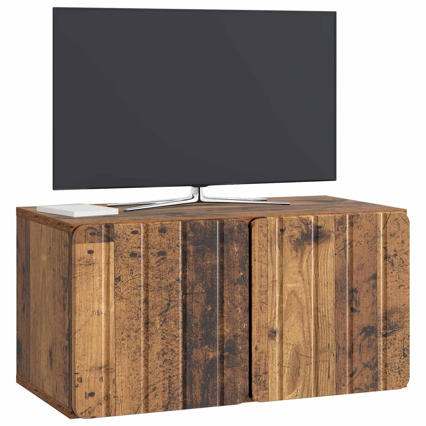 Mobile Porta TV da Muro 59,5 x 31 x 30 cm Legno antico