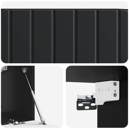 Mobile Porta TV da Muro Nero 78,5 x 31 x 30 cm | homemem39