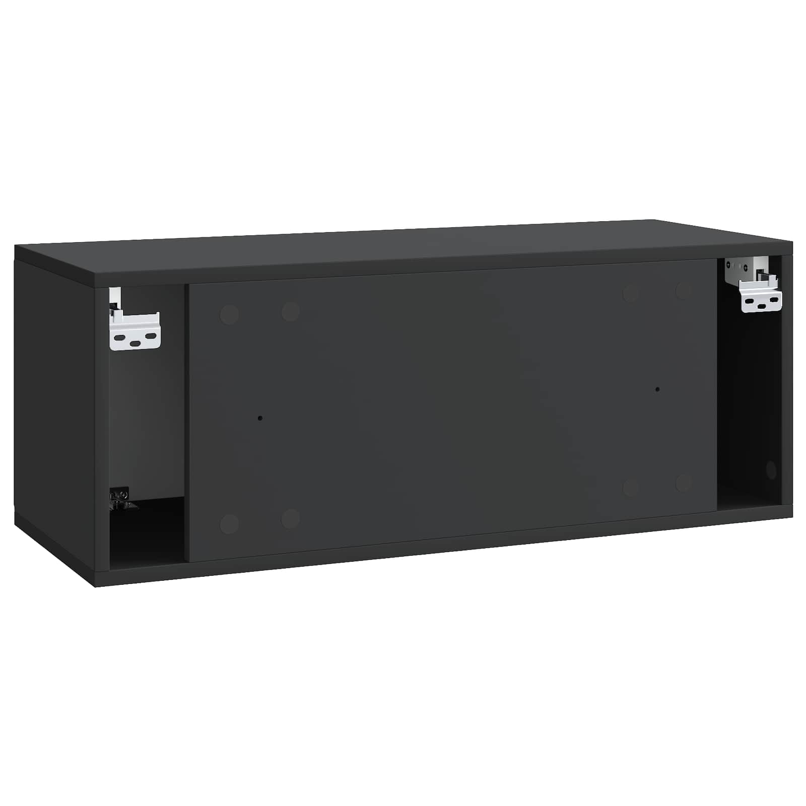 Mobile Porta TV da Muro Nero 78,5 x 31 x 30 cm | homemem39