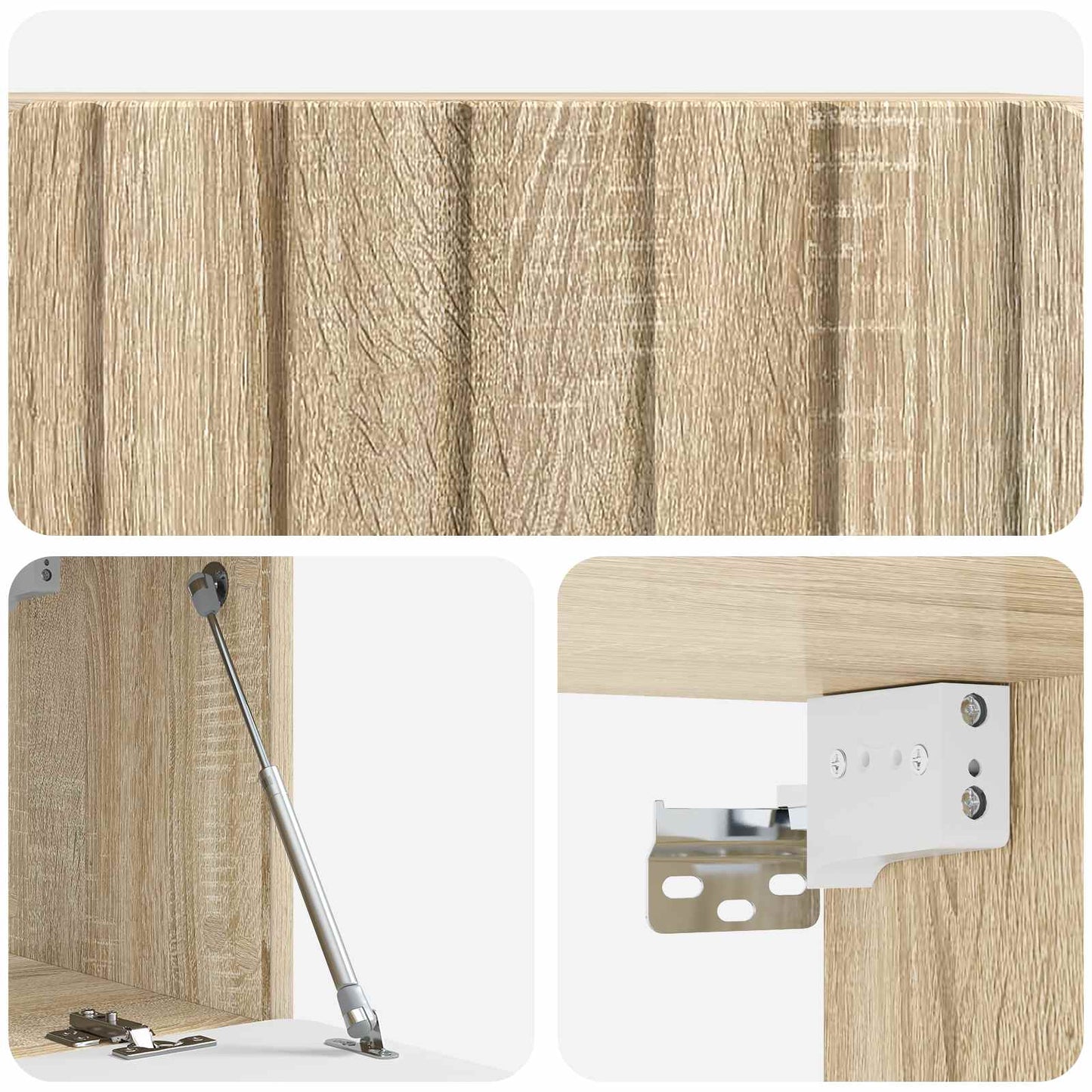 Mobile Porta TV da Muro 78,5 x 31 x 30 cm Rovere Sonoma