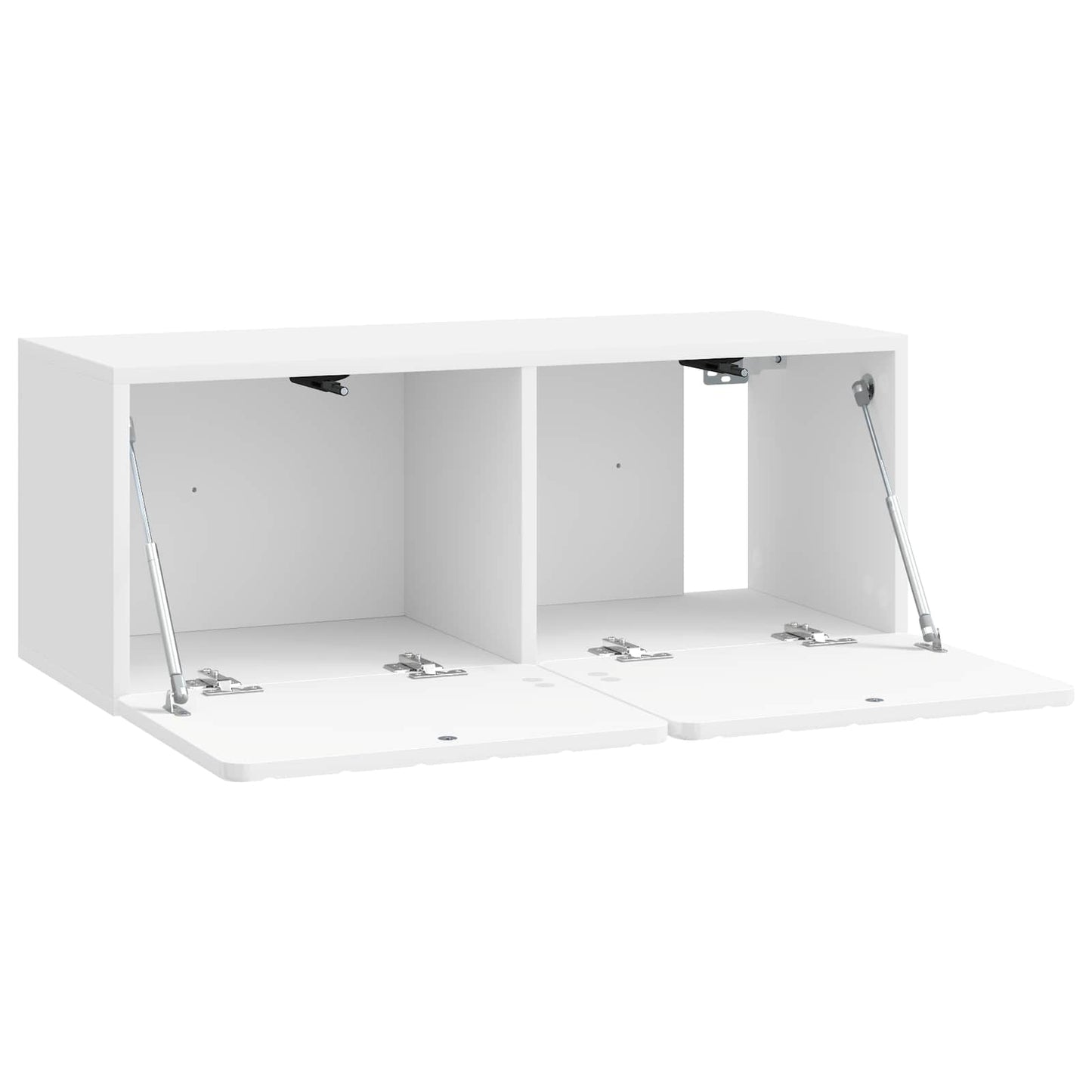Mobile Porta TV da Muro Bianco Lucido 78,5 x 31 x 30 cm | homemem39