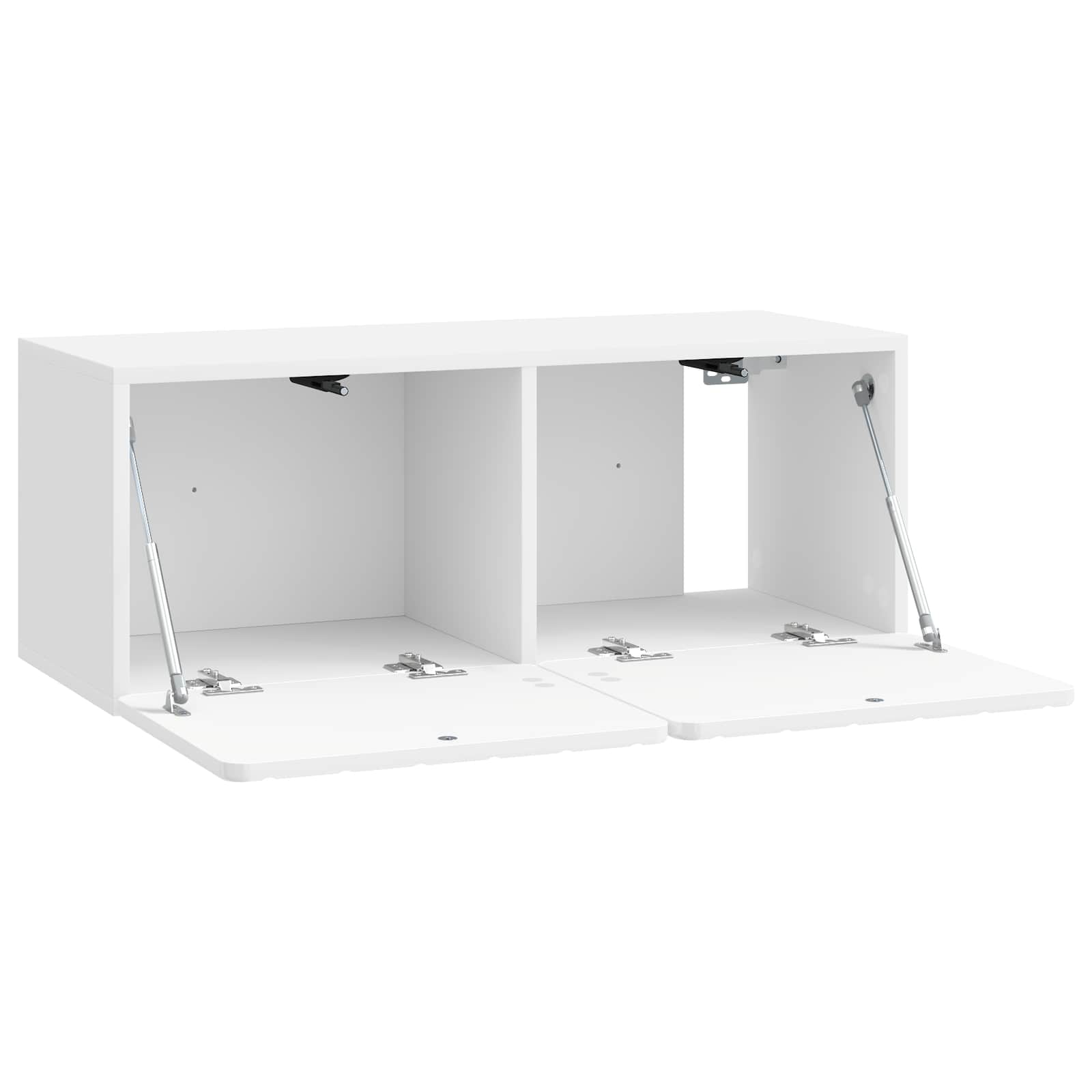 Mobile Porta TV da Muro Bianco Lucido 78,5 x 31 x 30 cm | homemem39