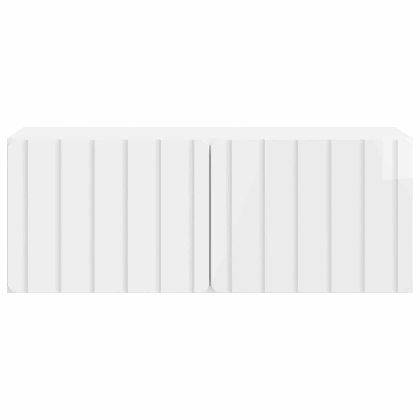 Mobile Porta TV da Muro Bianco Lucido 78,5 x 31 x 30 cm | homemem39