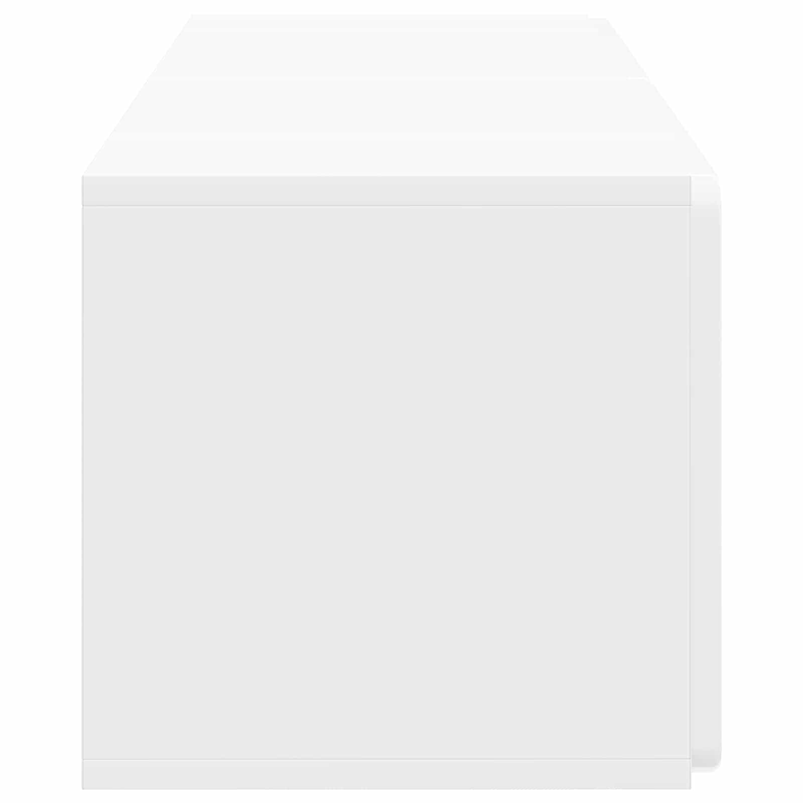 Mobile Porta TV da Muro Bianco Lucido 78,5 x 31 x 30 cm | homemem39