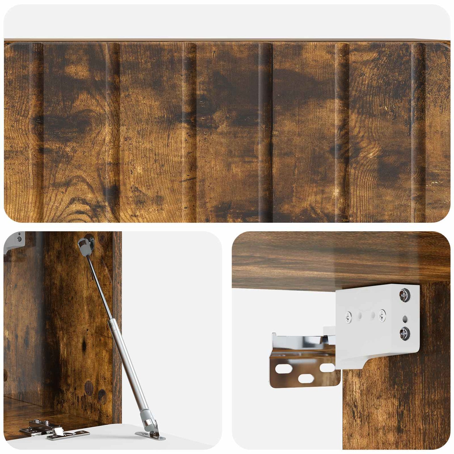 Mobile Porta TV da Muro Rovere Fumo 78,5 x 31 x 30 cm | homemem39