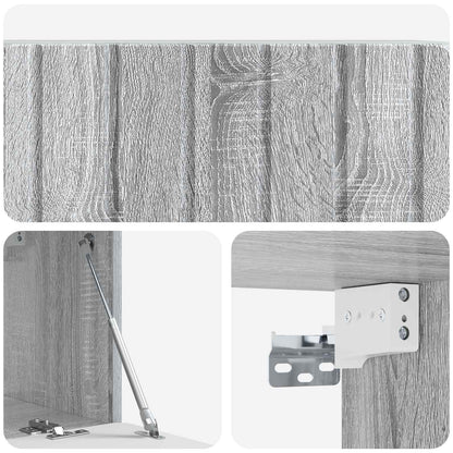Mobile Porta TV da Muro Grigio Sonoma 78,5 x 31 x 30 cm | homemem39