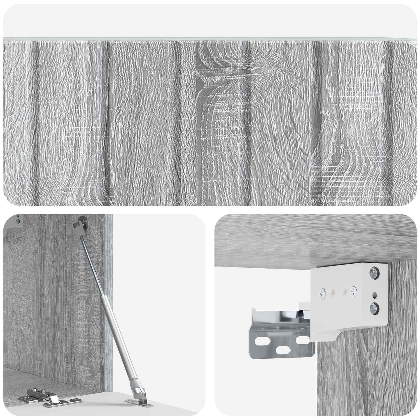 Mobile Porta TV da Muro 78,5 x 31 x 30 cm Sonoma grigio