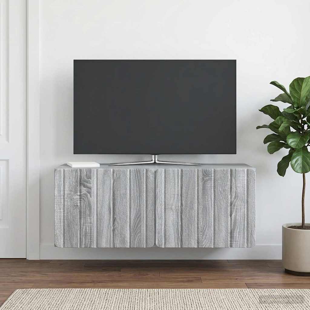 Mobile Porta TV da Muro 78,5 x 31 x 30 cm Sonoma grigio