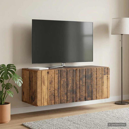 Mobile Porta TV da Muro 78,5 x 31 x 30 cm Legno antico