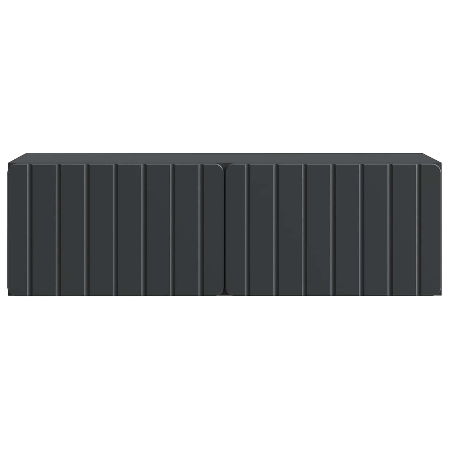 Mobile Porta TV da Muro Montaggio a parete Nero 98 x 31 x 30 cm | homemem39
