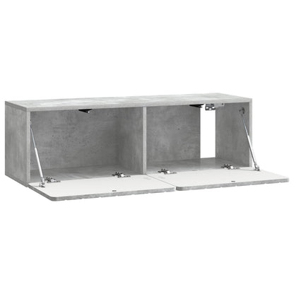 Mobile Porta TV da Muro 98 x 31 x 30 cm Grigio Cemento