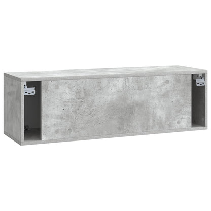Mobile Porta TV da Muro 98 x 31 x 30 cm Grigio Cemento