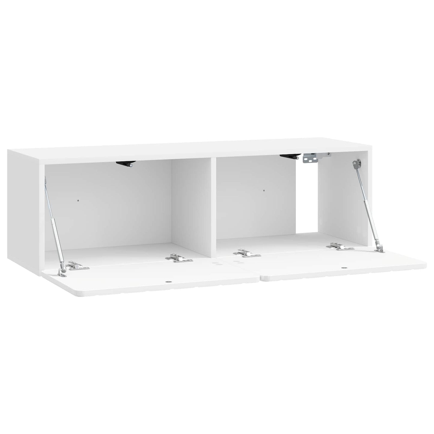 Mobile Porta TV da Muro Bianco Lucido 98 x 31 x 30 cm | homemem39