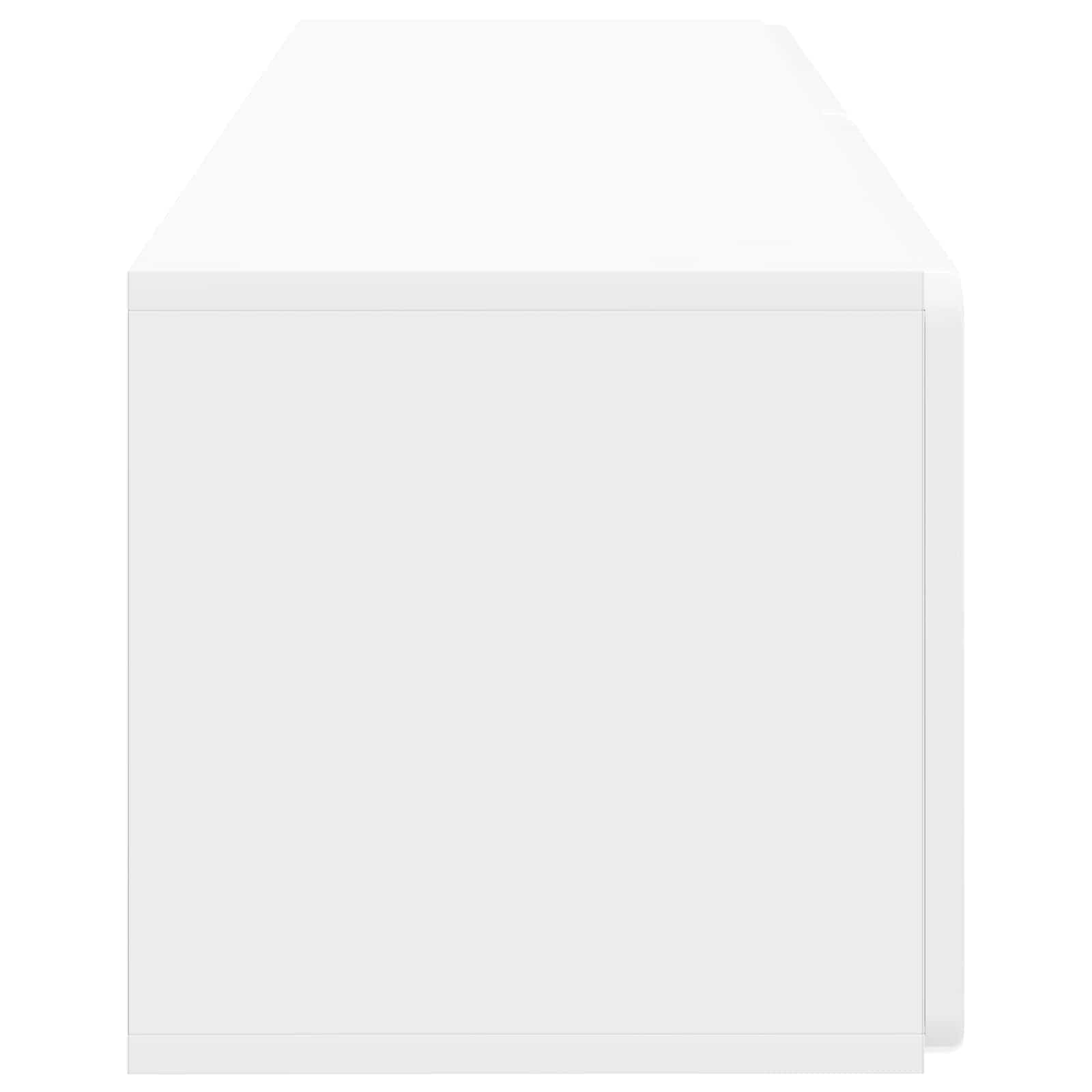 Mobile Porta TV da Muro Bianco Lucido 98 x 31 x 30 cm | homemem39