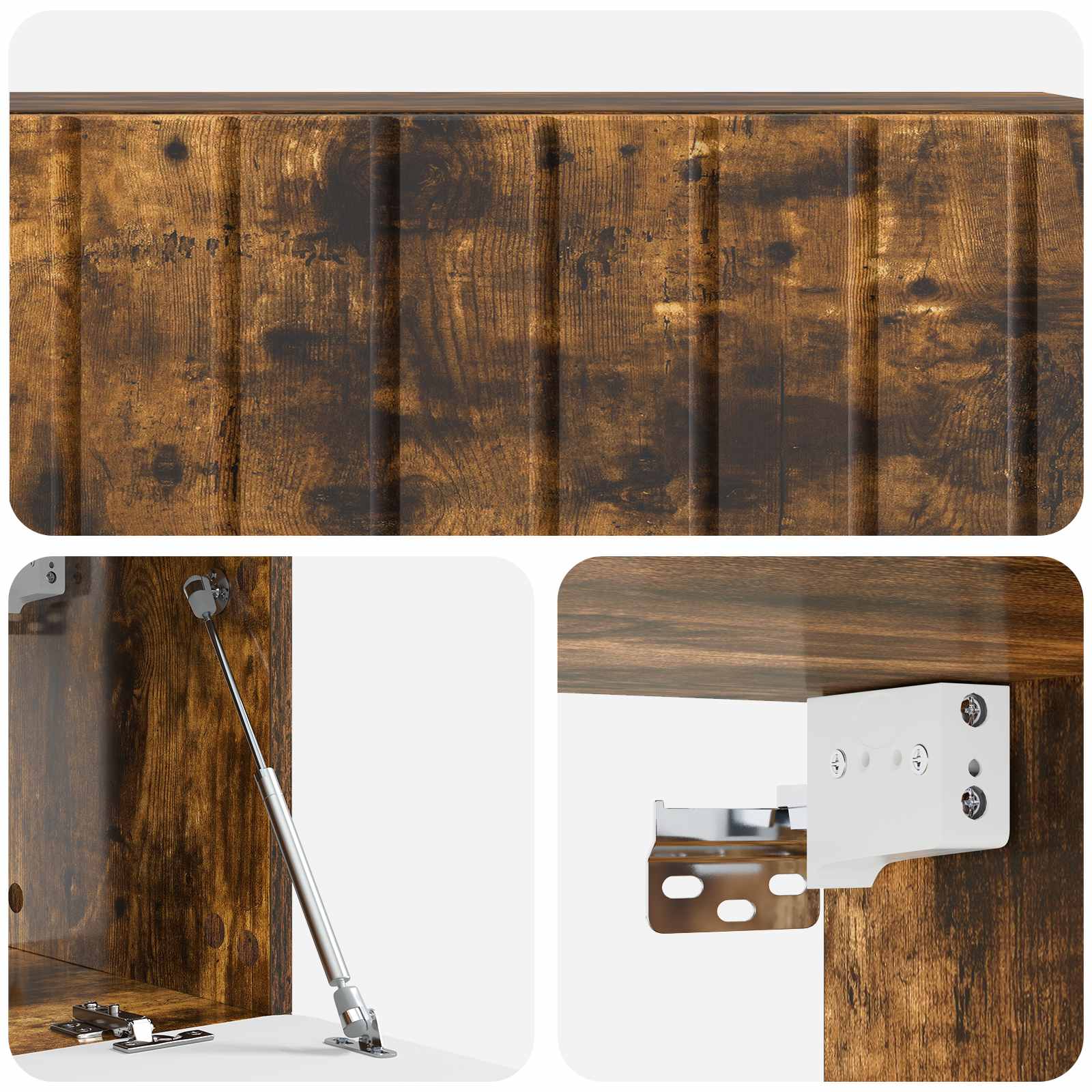 Mobile Porta TV da Muro Rovere Fumo 98 x 31 x 30 cm | homemem39