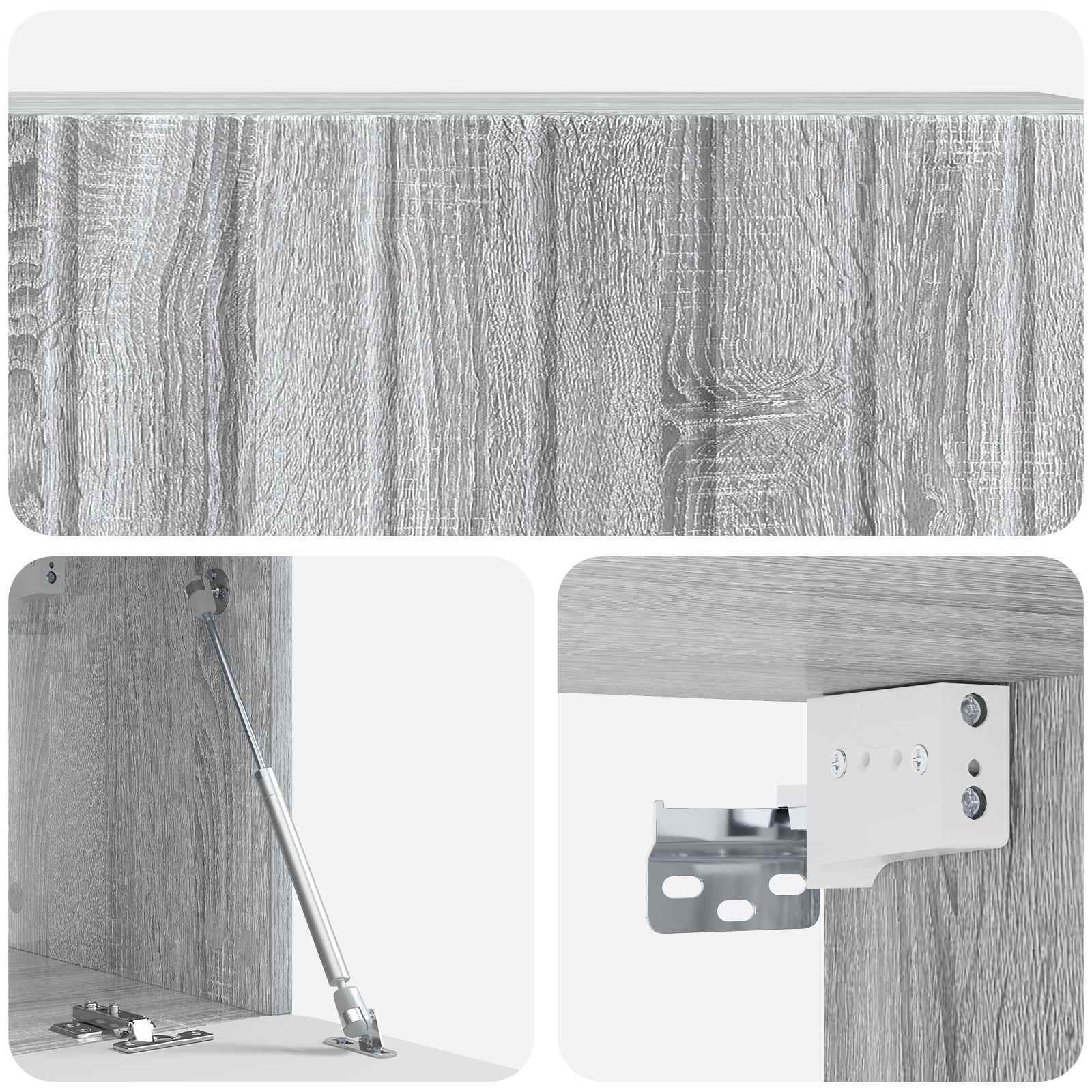 Mobile Porta TV da Muro Grigio Sonoma 98 x 31 x 30 cm | homemem39
