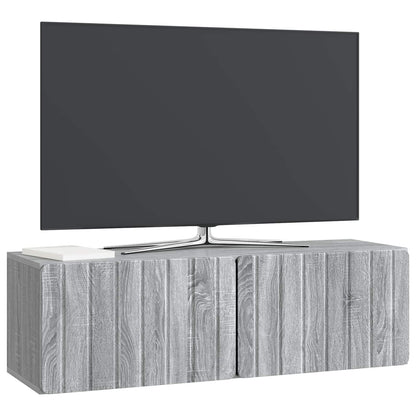 Mobile Porta TV da Muro Grigio Sonoma 98 x 31 x 30 cm | homemem39