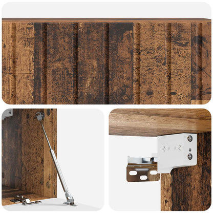 Mobile Porta TV da Muro Legno antico 98 x 31 x 30 cm | homemem39