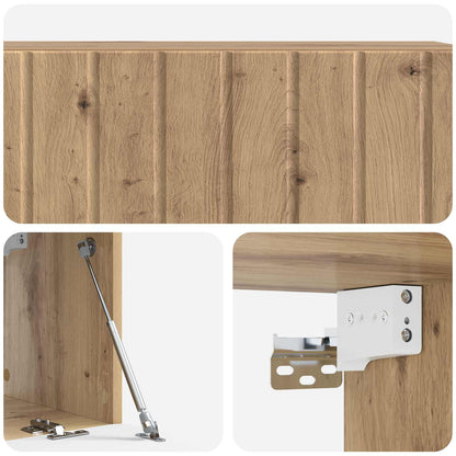 Mobile Porta TV da Muro Rovere Artigianale 98 x 31 x 30 cm | homemem39