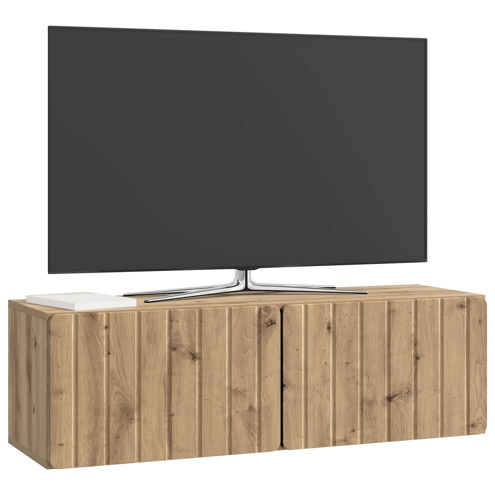 Mobile Porta TV da Muro Rovere Artigianale 98 x 31 x 30 cm | homemem39