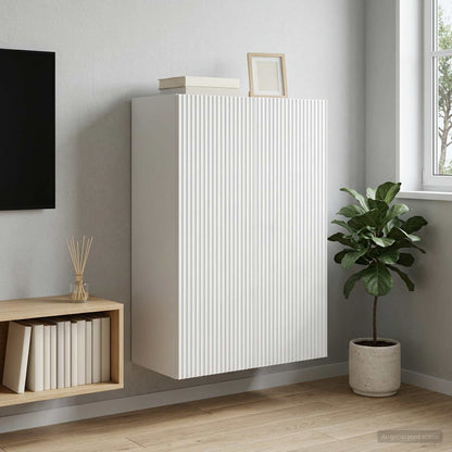 Mobiletto a muro 66 x 34,5 x 90 cm Legno ingegnerizzato Bianco | homemem39