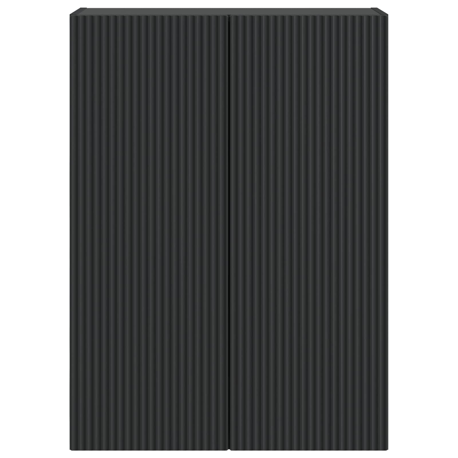 Mobiletto a muro Nero 66 x 34,5 x 90 cm Legno ingegnerizzato | homemem39