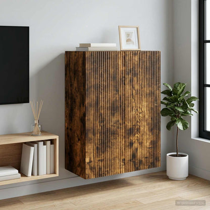 Mobiletto a muro Rovere Fumo 66 x 34,5 x 90 cm | homemem39