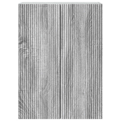 Mobiletto a muro Sonoma grigio 66 x 34,5 x 90 cm