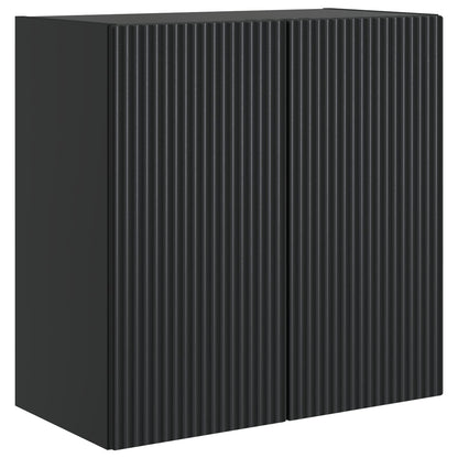 Mobiletto a muro Nero 59 x 31 x 60 cm Legno ingegnerizzato | homemem39
