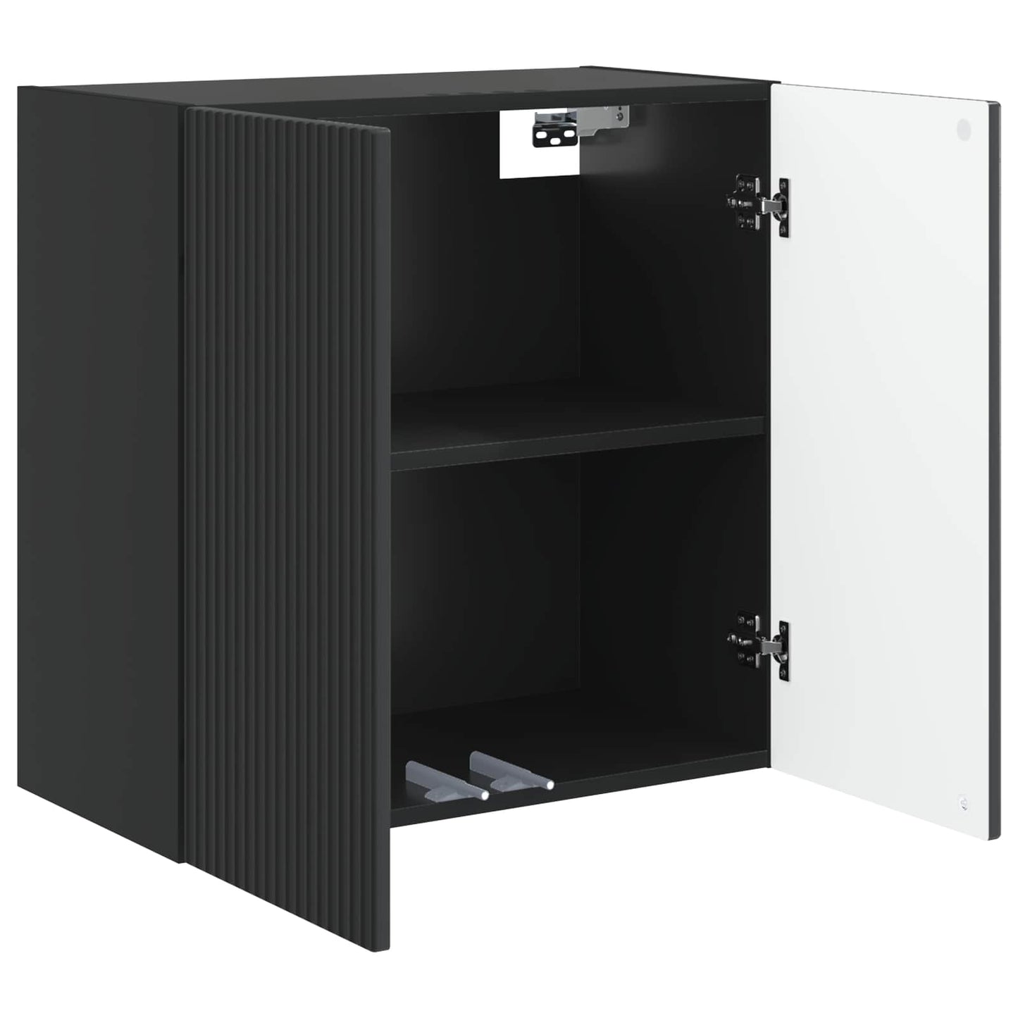 Mobiletto a muro Nero 59 x 31 x 60 cm Legno ingegnerizzato | homemem39