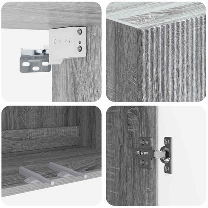Mobiletto a muro Sonoma grigio 59 x 31 x 60 cm | homemem39