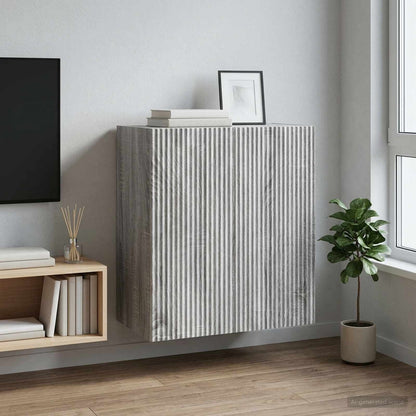 Mobiletto a muro Sonoma grigio 59 x 31 x 60 cm