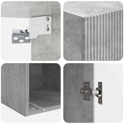 Mobiletto a muro Grigio Cemento 33 x 34,5 x 90 cm | homemem39