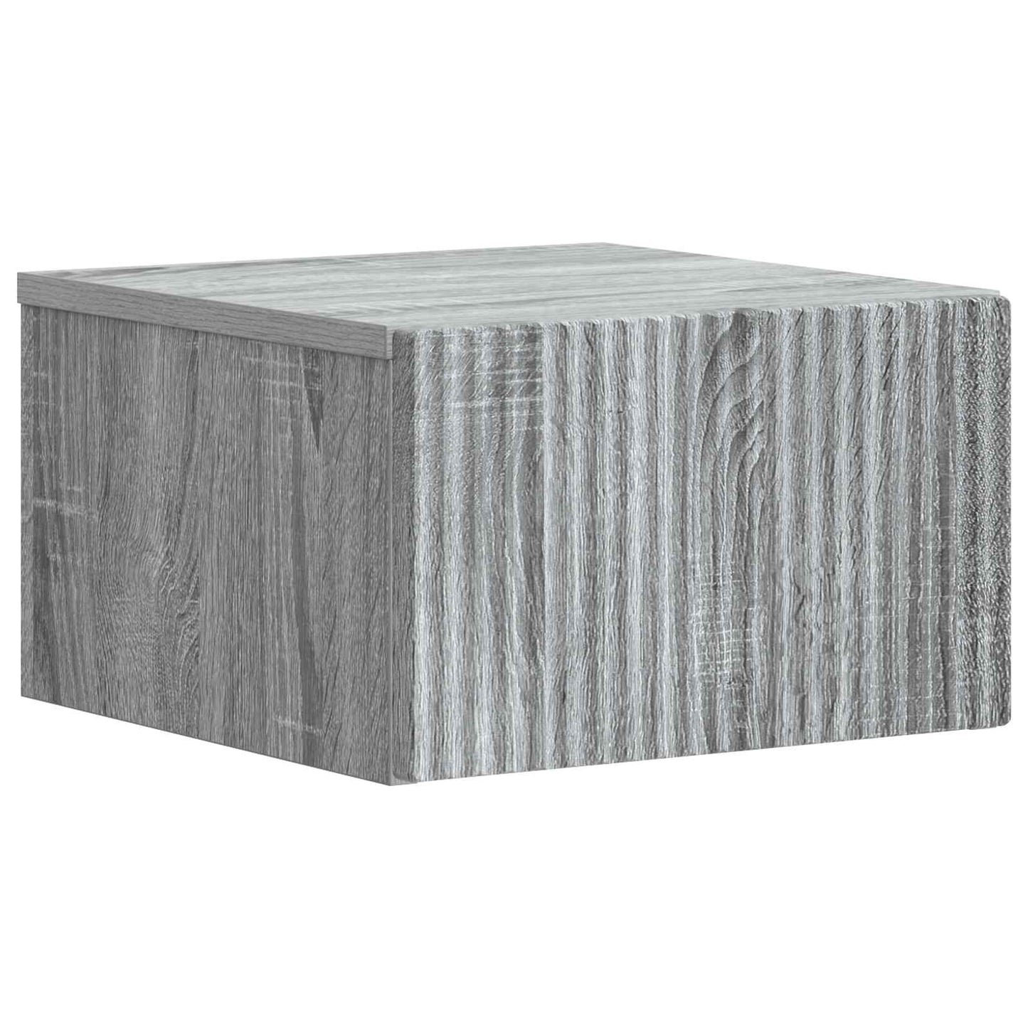 Mobiletto da notte a muro Grigio Sonoma 33 x 34,5 x 20 cm | homemem39