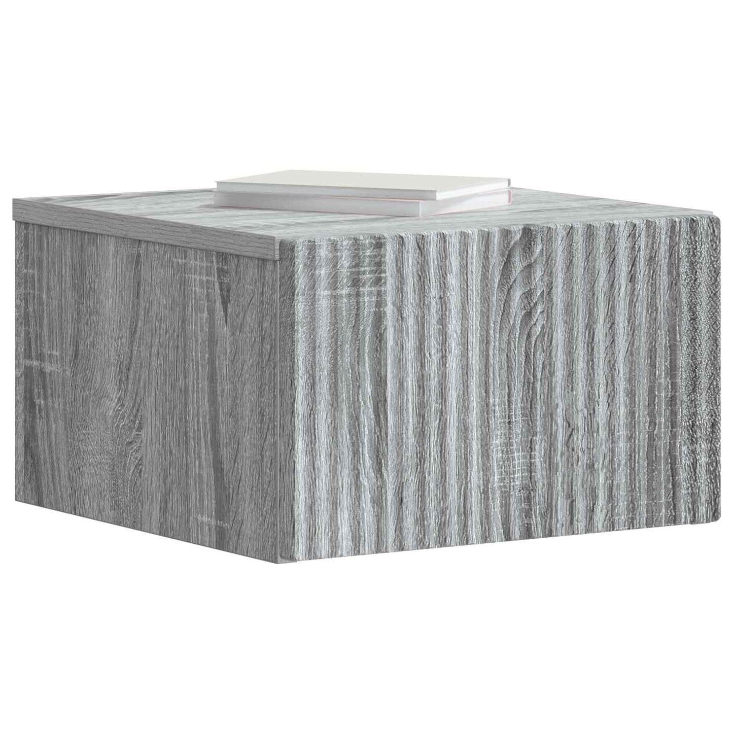 Mobiletto da notte a muro Grigio Sonoma 33 x 34,5 x 20 cm | homemem39